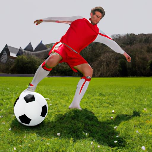 Cầu thủ bóng đá xứ Wales đang tập luyện trên sân cỏ