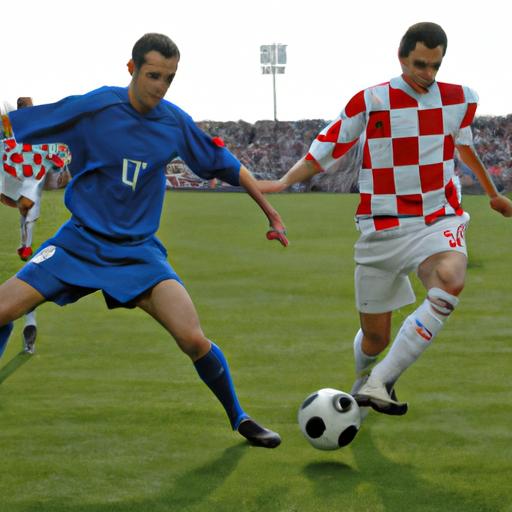 Cầu thủ Croatia vượt qua hậu vệ Pháp