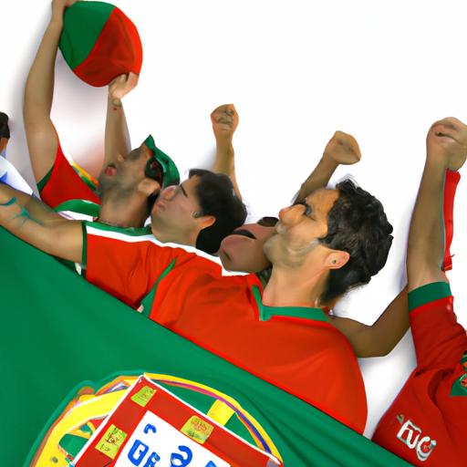 Đội tuyển Bồ Đào Nha ăn mừng chiến thắng trước đội tuyển Ba Lan.